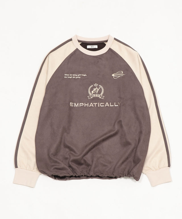 フェイクスウェードゲームプルオーバー