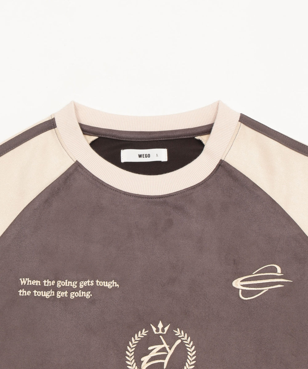 フェイクスウェードゲームプルオーバー