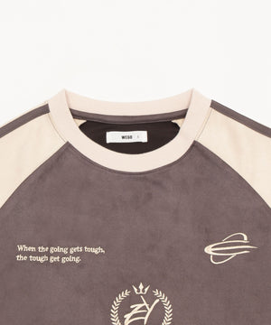 フェイクスウェードゲームプルオーバー