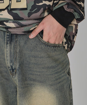 スーパーバギーデニムショーツ