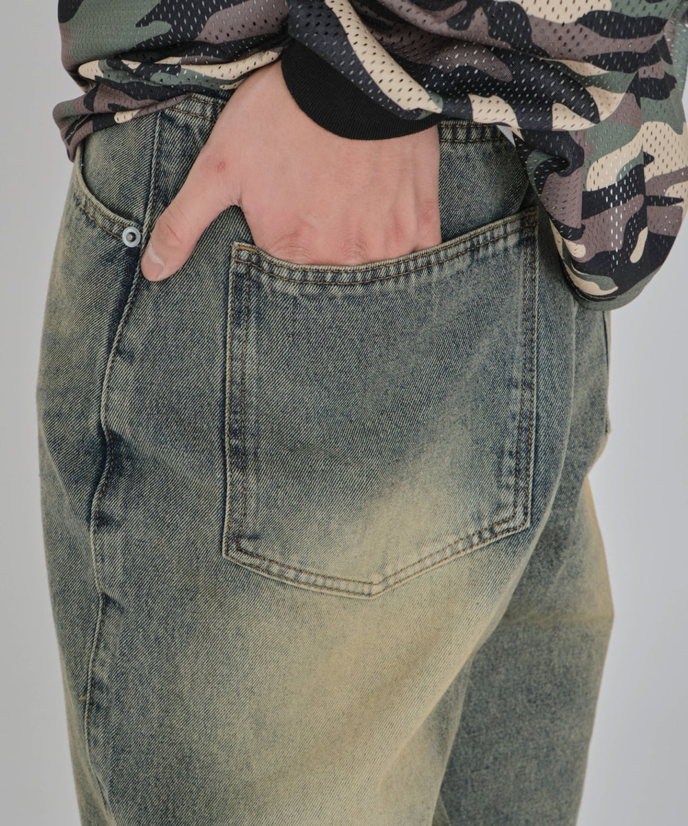 スーパーバギーデニムショーツ