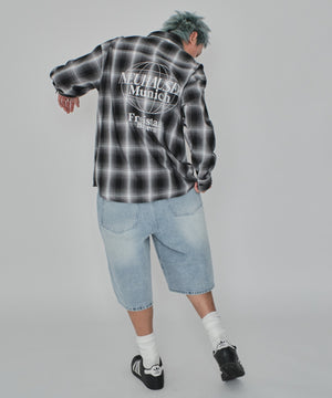 デニム淡 モデル：178cm L着用