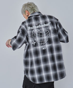 ブラックチェック モデル：178cm L着用