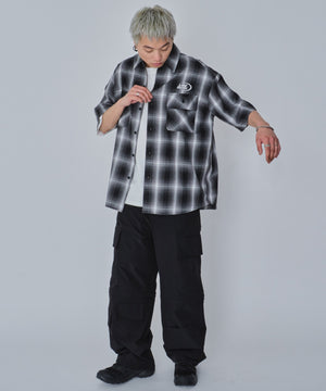 ブラックチェック モデル：178cm L着用