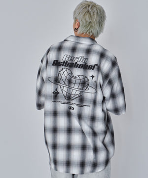 ホワイトチェック モデル：178cm L着用