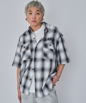 ホワイトチェック モデル：178cm L着用