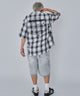 ホワイトチェック モデル：178cm L着用