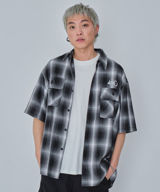 ブラックチェック モデル：178cm L着用