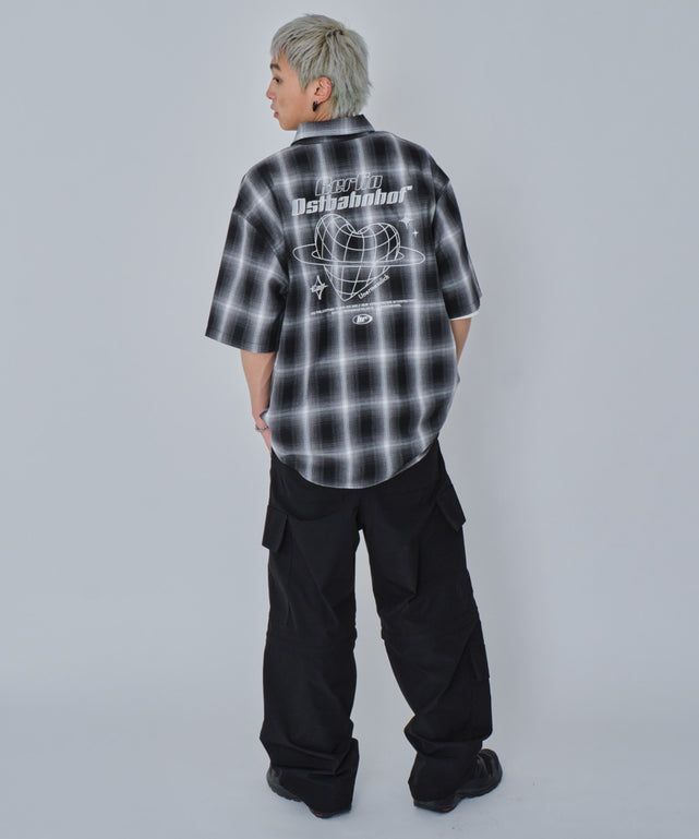 ブラックチェック モデル：178cm L着用