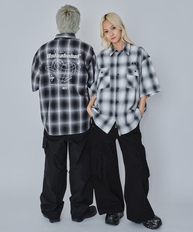 グラフィックオンブレチェックシャツ（SS）
