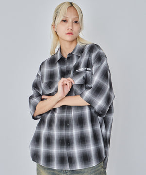 ブラックチェック モデル：172cm M着用