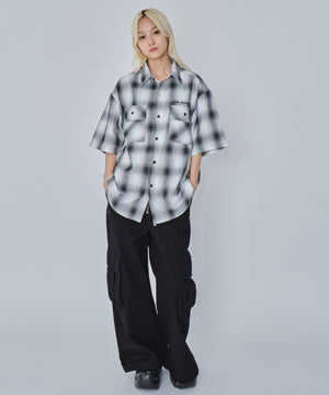 ホワイトチェック モデル：172cm M着用