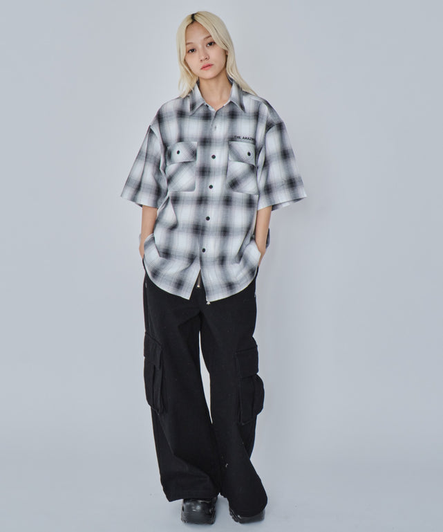 ホワイトチェック モデル：172cm M着用