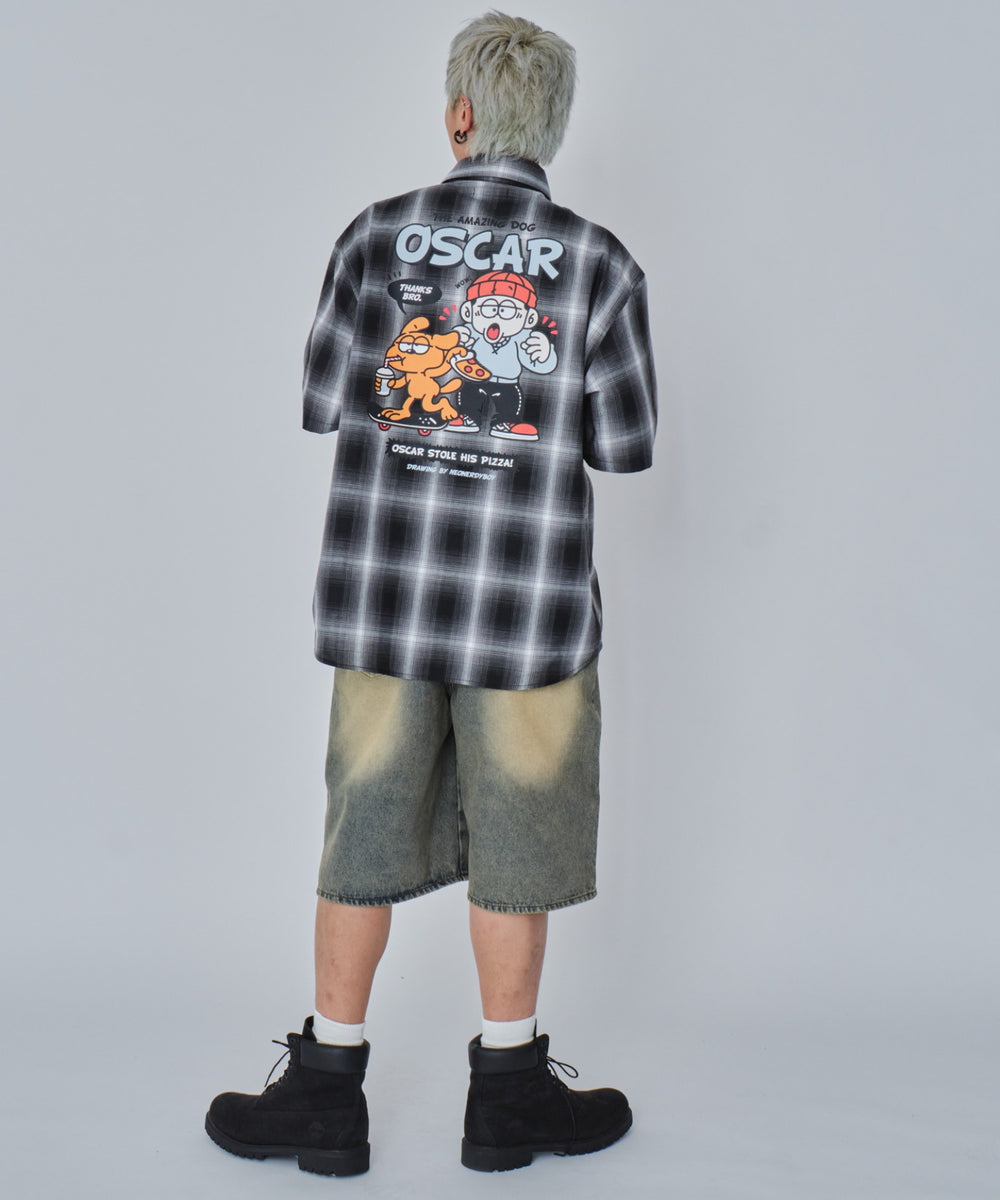 ブラックチェック モデル：178cm L着用