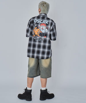 ブラックチェック モデル：178cm L着用