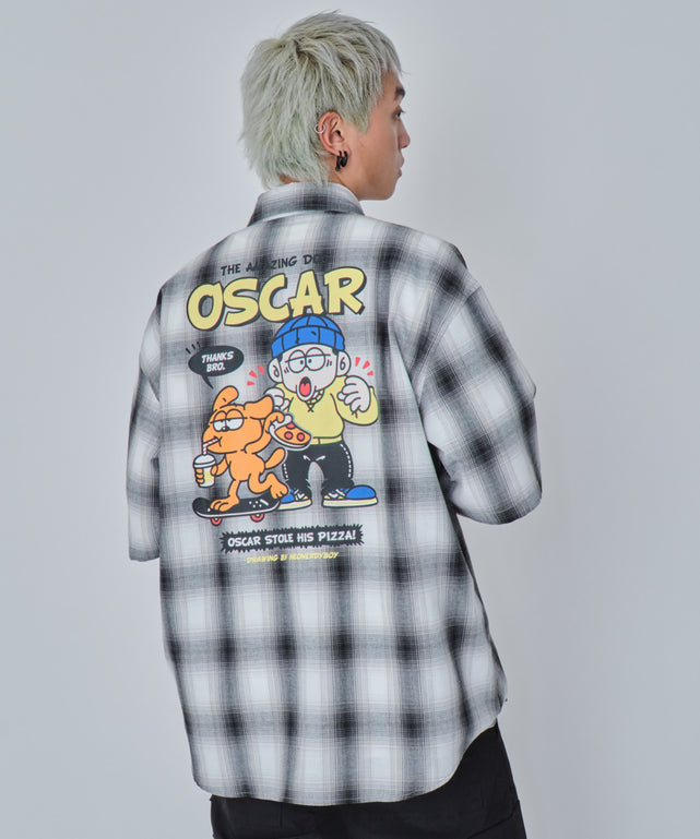 ホワイトチェック モデル：178cm L着用