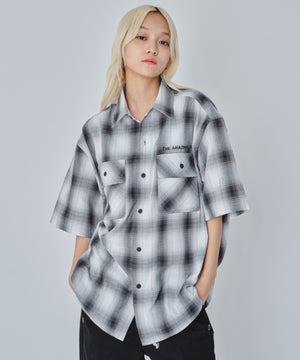 ホワイトチェック モデル：172cm M着用