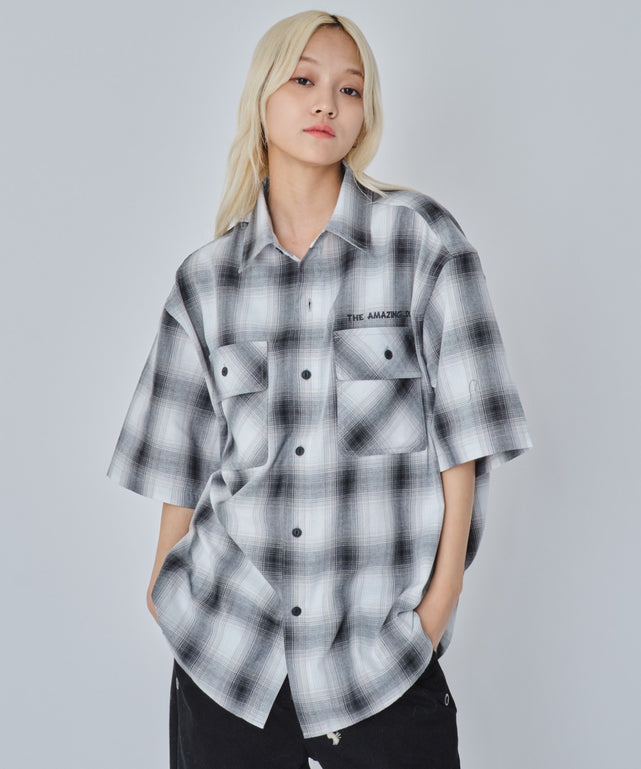 ホワイトチェック モデル：172cm M着用