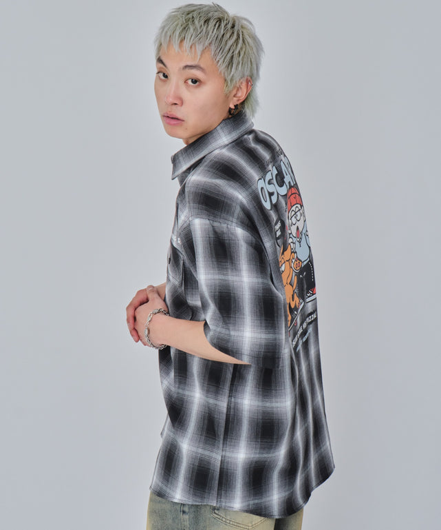 ブラックチェック モデル：178cm L着用