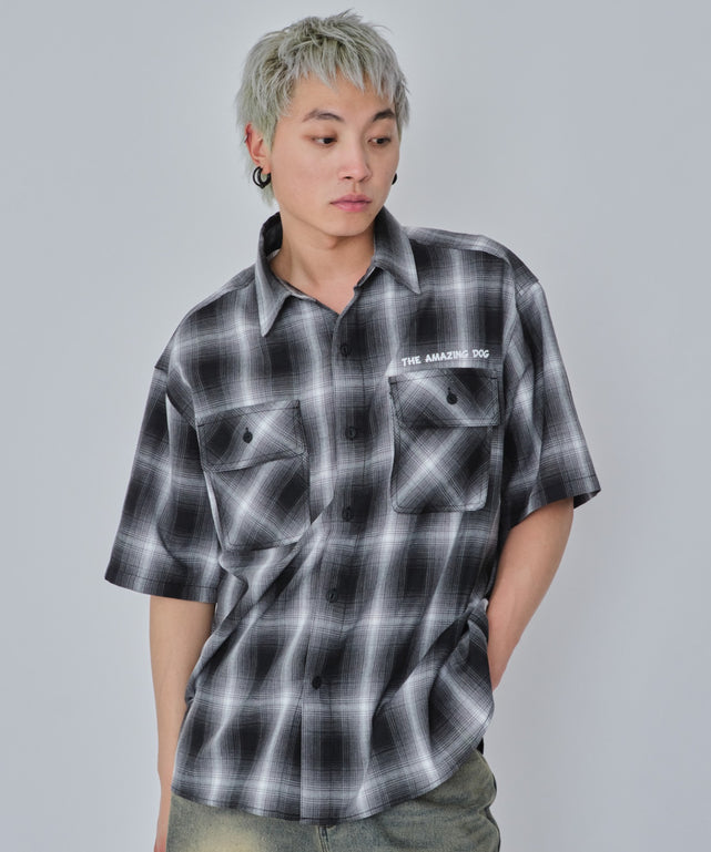 ブラックチェック モデル：178cm L着用