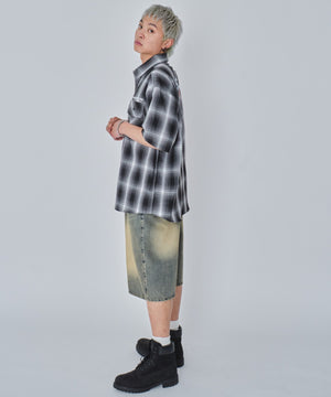 ブラックチェック モデル：178cm L着用