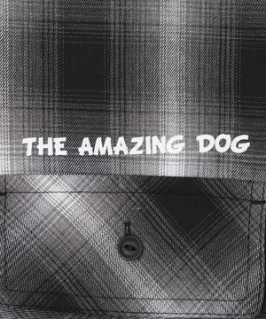 イラストオンブレチェックシャツ（SS）