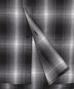 イラストオンブレチェックシャツ（SS）