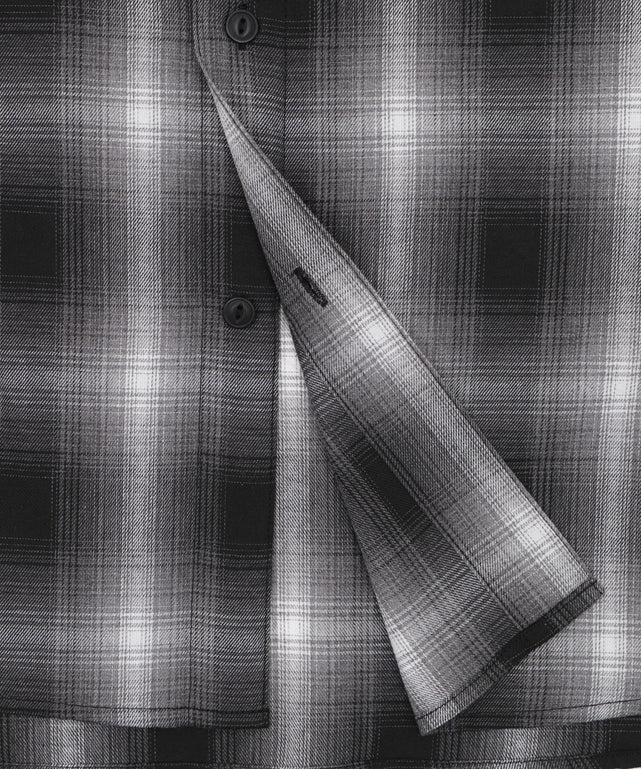 イラストオンブレチェックシャツ（SS）