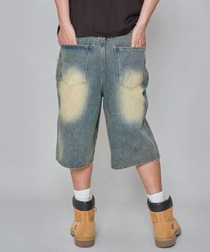 デニム淡加工　モデル:178cm L着用