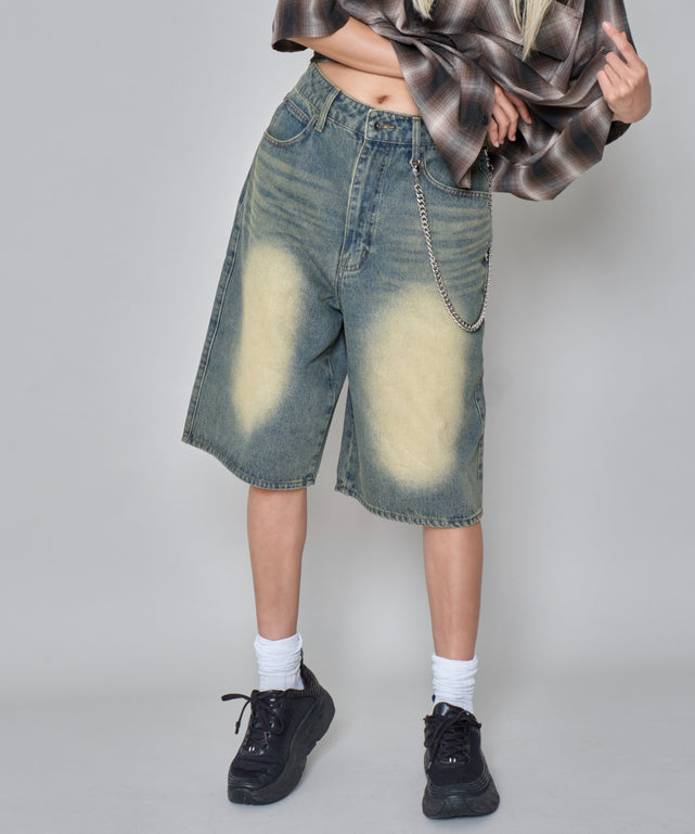 デニム淡加工　モデル:172cm M着用