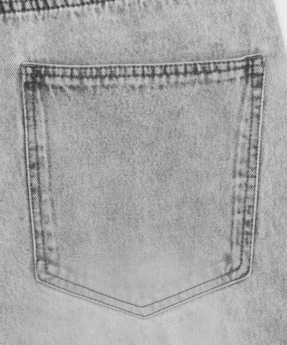 チェーン付きスーパーバギーデニムショーツ