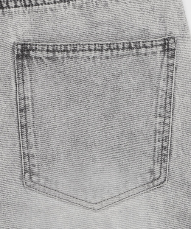 チェーン付きスーパーバギーデニムショーツ