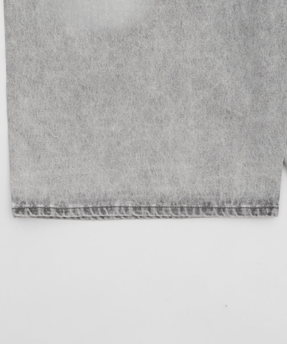 チェーン付きスーパーバギーデニムショーツ