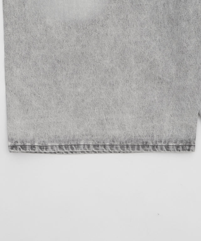 チェーン付きスーパーバギーデニムショーツ