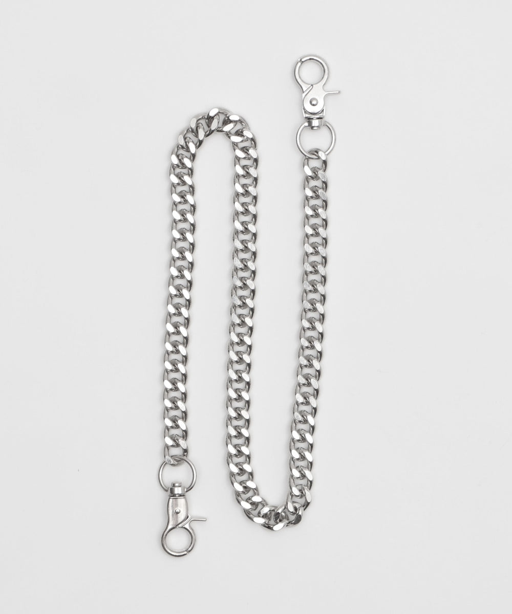 チェーン付きスーパーバギーデニムショーツ