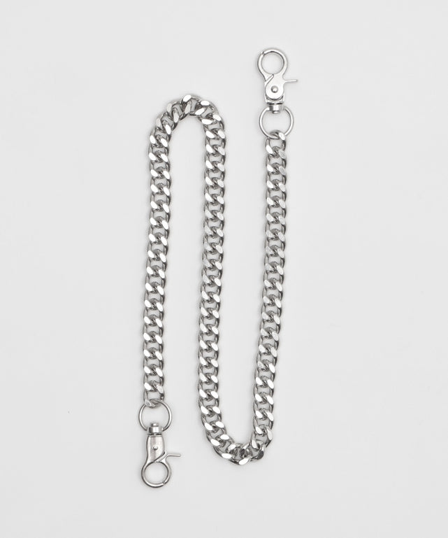 チェーン付きスーパーバギーデニムショーツ