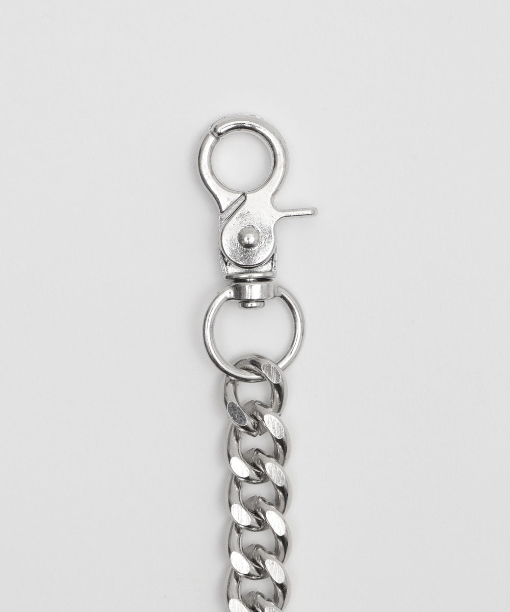 チェーン付きスーパーバギーデニムショーツ