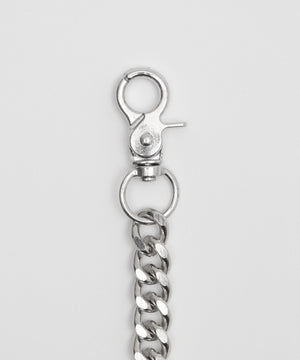 チェーン付きスーパーバギーデニムショーツ