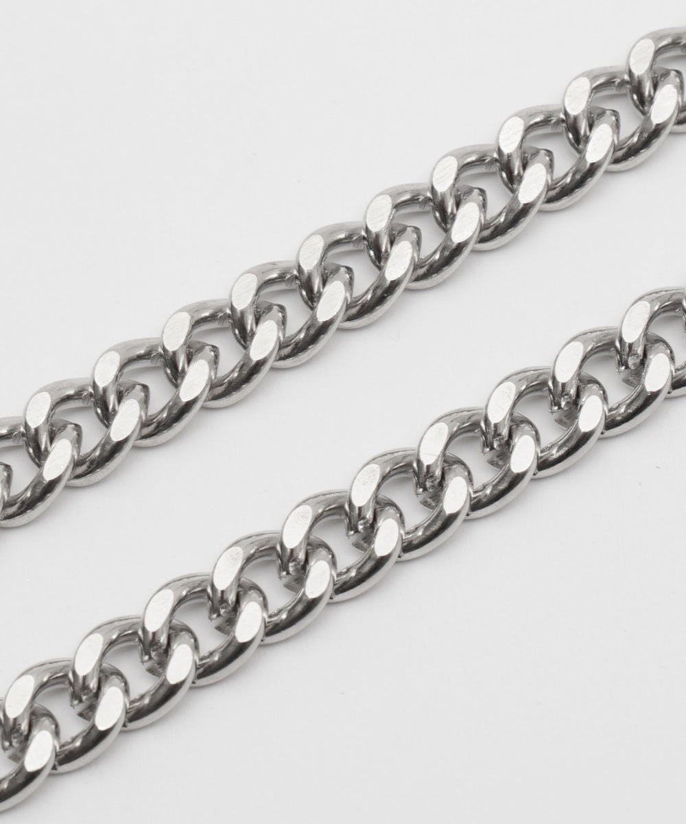 チェーン付きスーパーバギーデニムショーツ