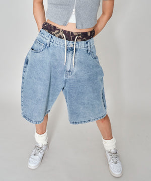 デニム淡加工　モデル：172㎝　L着用