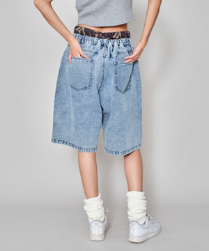 デニム淡加工　モデル：172㎝　L着用