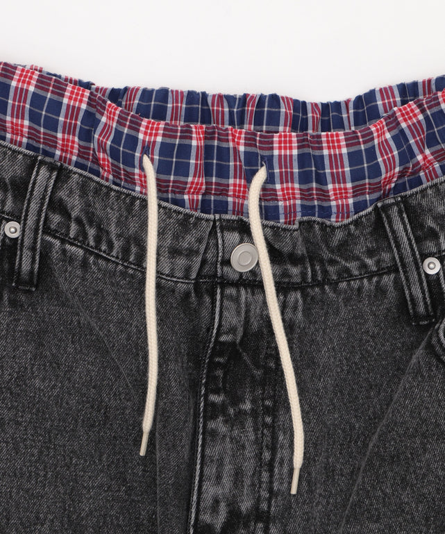 ボクサードッキングデニムショーツ