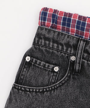 ボクサードッキングデニムショーツ