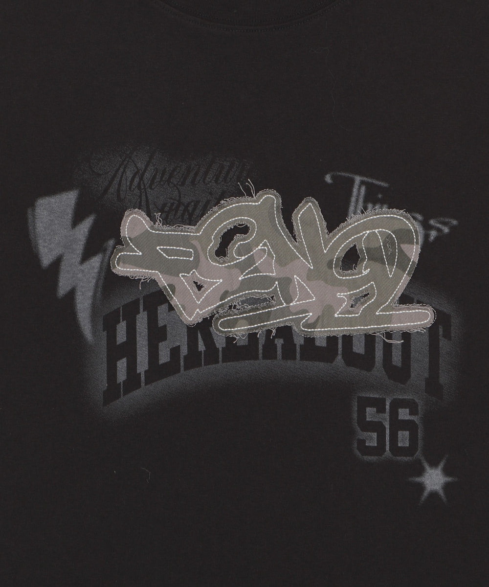 パターンアップリケグラフィックT（SS）