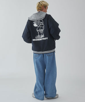 ネイビー　モデル:178cm L着用