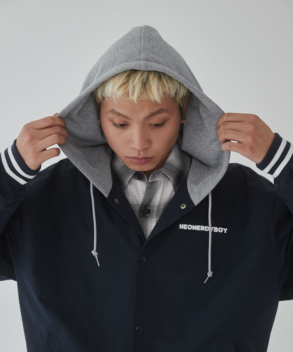 ネイビー　モデル:178cm L着用