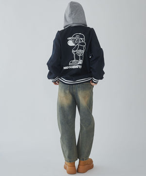 ネイビー　モデル:169cm L着用