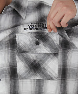 グラフィックオンブレチェックシャツ（LS）