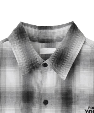 グラフィックオンブレチェックシャツ（LS）