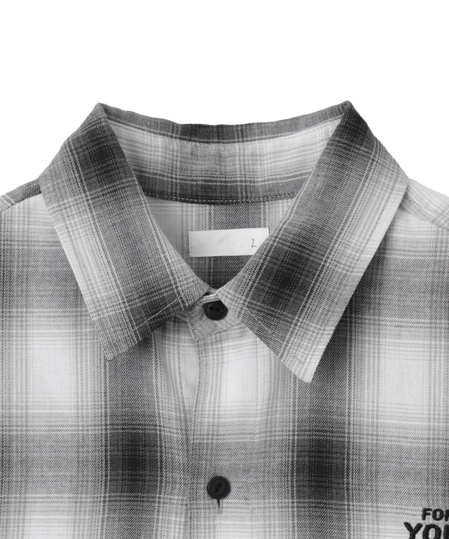 グラフィックオンブレチェックシャツ（LS）